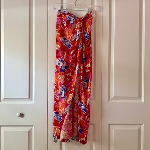 Lspace Sarong Maxi Skirt, floral, size XS
